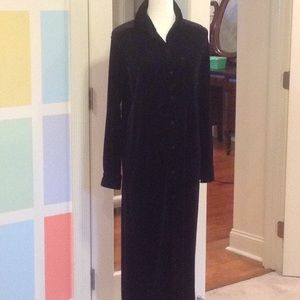 Velour cocktail shirt dress